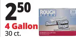 Ocean State Job Lot Rough Stuff 4 Gal Small Trash Bags 30 Count offer