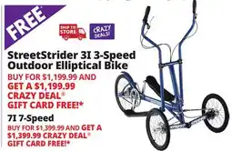 Ocean State Job Lot StreetStrider 3i Outdoor Elliptical Bike Blue offer
