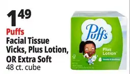 Ocean State Job Lot Puffs Facial Tissue Vicks, Plus Lotion, OR Extra Soft offer