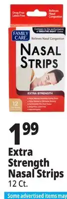 Ocean State Job Lot Family Care Extra Strength Nasal Strips 12 Count offer