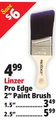 Ocean State Job Lot Linzer Pro Edge Professional 2 Angle Paintbrush offer