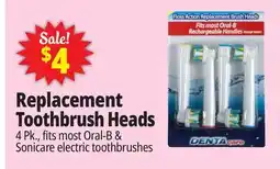Ocean State Job Lot Dentacare Flexisoft Replacement Brush Heads 4 Count offer