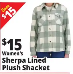 Ocean State Job Lot Women's Sherpa Lined Plush Shacket offer