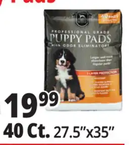 Ocean State Job Lot Huntington Pet Products Professional Grade 27.5 x 35 Puppy Pads with Odor Eliminators 40 Count offer