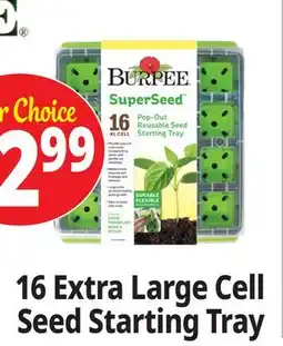 Ocean State Job Lot 16 Extra Large Cell Seed Starting Tray offer