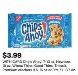 CVS Chips Ahoy!. Newtons, wheat thins, good thins, triscuit, premium crackers offer