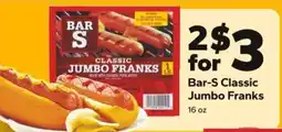 Save a Lot Bar-S Classic Jumbo Franks offer