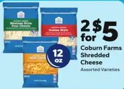 Save a Lot Coburn Farms Shredded Cheese offer