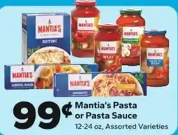 Save a Lot Mantia's Pasta or Pasta Sauce offer