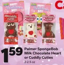 Save a Lot Palmer SpongeBob Milk Chocolate Heart or Cuddly Cuties offer