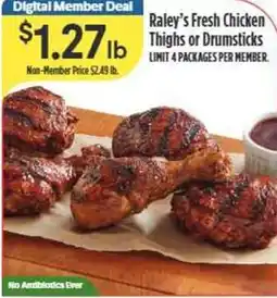 Nob Hill Raley's Fresh Chicken Thighs or Drumsticks offer
