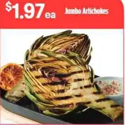 Nob Hill Jumbo Artichokes offer