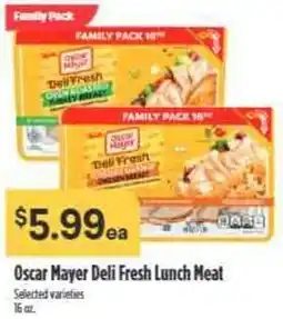 Nob Hill Oscar Mayer Deli Fresh Lunch Meat offer