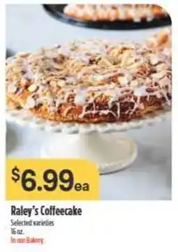 Nob Hill Raley's Coffeecake offer