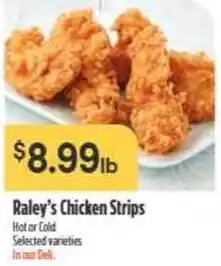 Nob Hill Raley's Chicken Strips offer