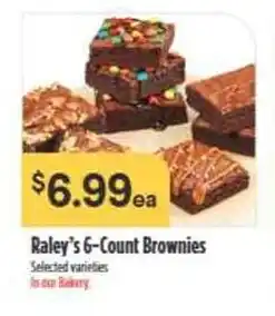 Nob Hill Raley's 6-Count Brownies offer