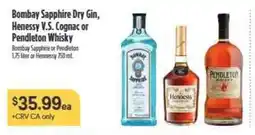 Nob Hill Bombay Sapphire Dry Gin and Henessy V.S. Cognac offer