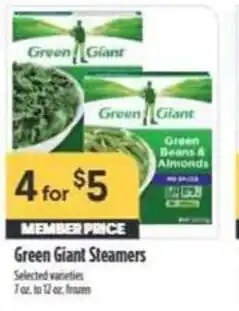 Nob Hill Green Giant Steamers offer