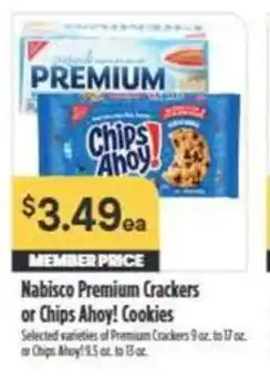 Nob Hill Nabisco Premium Crackers or Chips Ahoy! Cookies offer