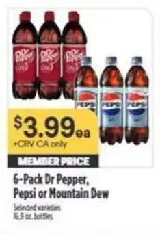 Nob Hill Dr Pepper and Pepsi or Mountain Dew offer