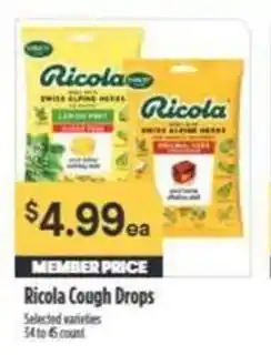 Nob Hill Ricola Cough Drops offer