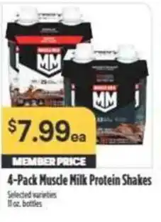Nob Hill Muscle Milk Protein Shakes offer