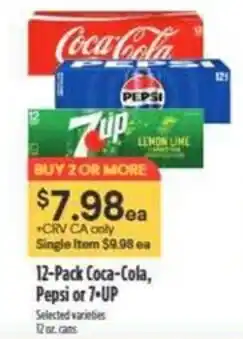 Nob Hill Coca-Cola and Pepsi or 7-UP offer