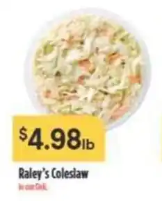 Nob Hill Raley's Coleslaw offer