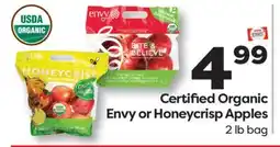 Weis Markets Certified Organic Envy or Honeycrisp Apples offer