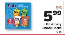 Weis Markets Utz Variety Snack Packs offer