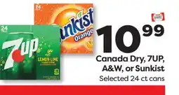 Weis Markets Canada Dry, 7UP, A & W, or Sunkist offer