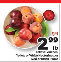 Weis Markets Yellow Peaches, Yellow or White Nectarines, or Red or Black Plums offer