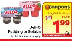 Weis Markets Jell-O Pudding or Gelatin offer