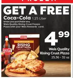 Weis Markets Weis Quality Rising Crust Pizza offer
