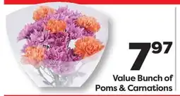 Weis Markets Value Bunch of Poms & Carnations offer