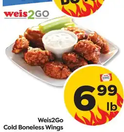 Weis Markets Weis2Go Cold Boneless Wings offer