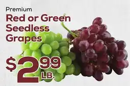 DeCicco & Sons Red or Green Seedless Grapes offer