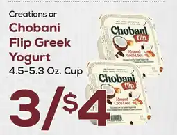 DeCicco & Sons Chobani Flip Greek Yogurt offer