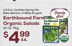 DeCicco & Sons Earthbound Farm Organic Salads 10 Oz. Pkg offer