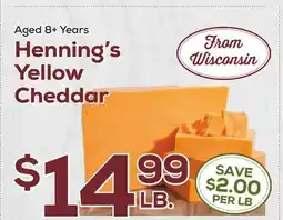 DeCicco & Sons Henning's Yellow Cheddar offer