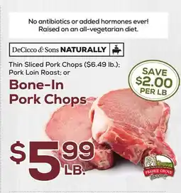 DeCicco & Sons Bone-In Pork Chops offer