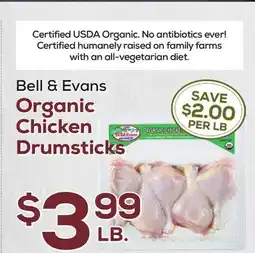 DeCicco & Sons Bell & Evans Organic Chicken Drumsticks offer