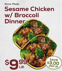 DeCicco & Sons Sesame Chicken w/Broccoli Dinner offer