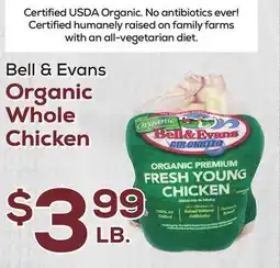 DeCicco & Sons Bell & Evans Organic Whole Chicken offer