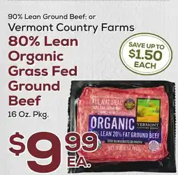 DeCicco & Sons 80% Lean Organic Grass Fed Ground Beef offer
