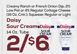 DeCicco & Sons Daisy Sour Cream 14 Oz. Tube offer