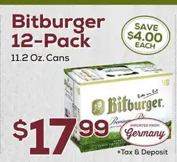 DeCicco & Sons Bitburger 12-Pack offer
