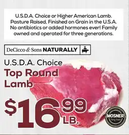 DeCicco & Sons Top Round Lamb offer