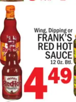 C Town FRANK'S RED HOT SAUCE offer