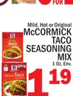 C Town McCORMICK TACO SEASONING MIX offer